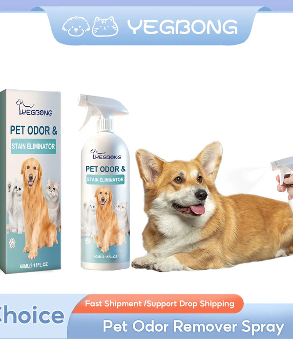 Pet Deodorizing Liquid Natural Fragrance Bad Smell Remover Body Cleaning Deodorant Urine Odor Eliminator Dog Odor Removal Spray