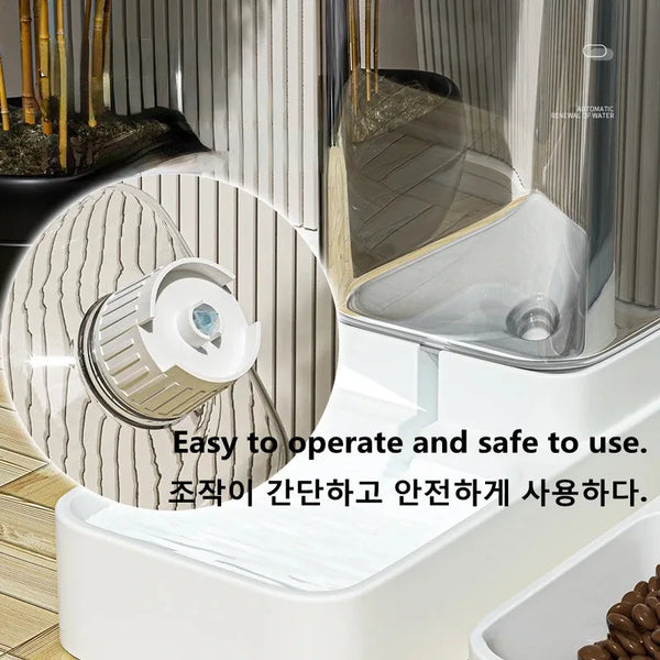 Pet Automatic Feeder Dog Feeding And Water Dog Accessories Cat Drinking Water Flowing Water Without Inserting Electric Kettle