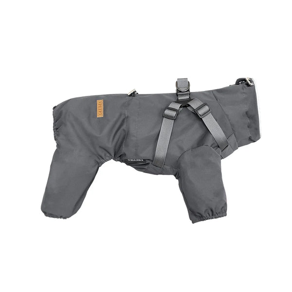 Dog Raincoat with Harness Waterproof Pet Jumpsuit for Small Medium Dogs Adjustable Reflective Puppy Rain Coat Chihuahua Rainwear