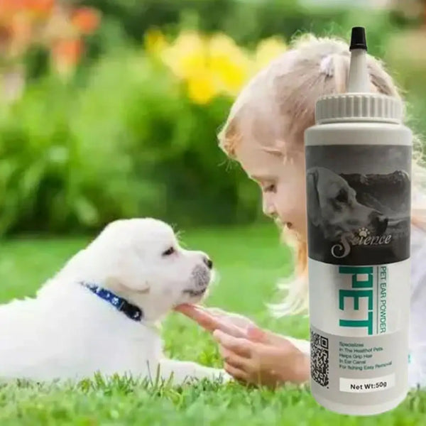 50g Painless Hair Removal Powder Pet Ear Powder for Dogs and Cats Pet Ear Health Care Easy to Remove Ear Hair Painless