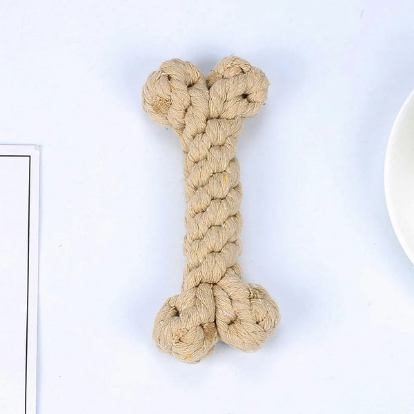 Dog Bones Toys Dogs Bite Resistant Teeth Cleaning Interactive Chew Toy for Small Large Cotton Pet Puppy Molar Toys Pets Products