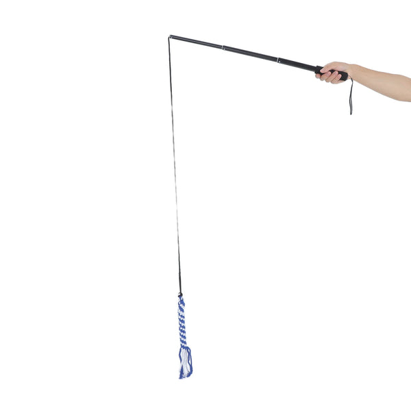 Extendable Pole Dog Teaser Durable Pet Toy Cotton Rope Puppy Training Stick Interactive Flirt Pole Chasing Dog Toys