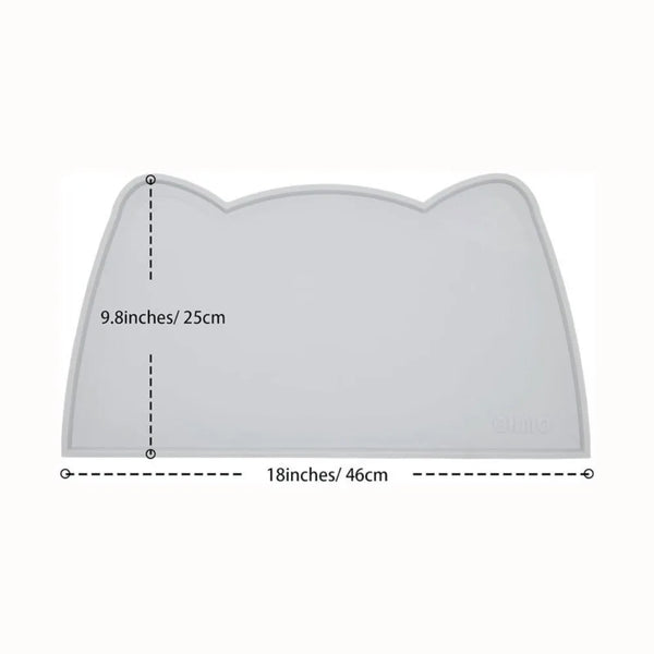 Anti-dirty Mats for Cat Non-slip  Easy to Clean  Supplies Wash With Water Proof Cat Home Food Grade Silicone Pad Pet