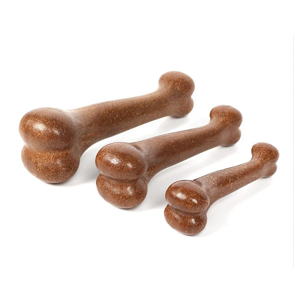 Pet Artificial Bones Chew Toys Natural Non-Toxic Beef Flavor Simulation Bones Toy for Small Large Dog Sturdy Bite Resistant Toy