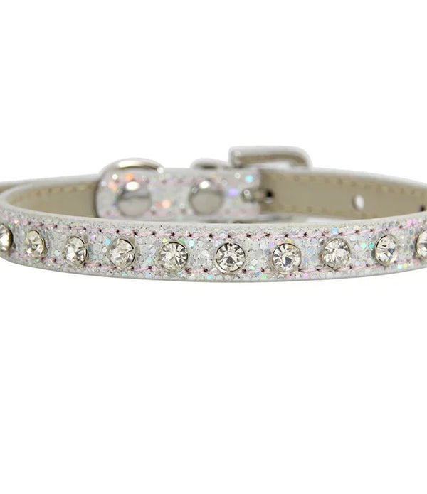 Super Shining Diamond Rhinestone Cat Collar Puppy Baby Dog Cat Collar Leather Strap Kitten Accessories Adjustable Cat Necklace