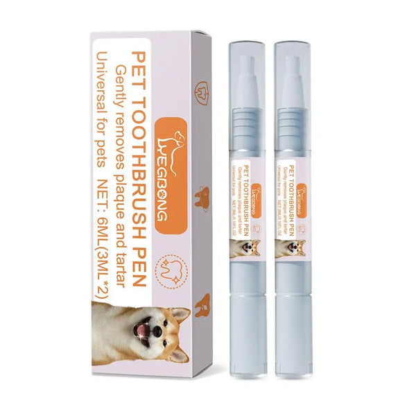 Pet Teeth Cleaning Tools Pet Grooming Toothbrush Cleaning Scraper Pen Tartar Dog Remover Dental Kit Stain Cleaning Tartar A7Z4