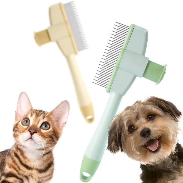 Professional Flea Cat Combs for Cats Dogs Floating Hair Removal Brush Grooming Cleaning Tool Pet Hair Removal Ticks Needle Combs