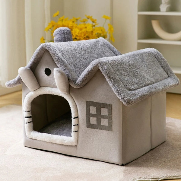 Breathable Warm Pet Bed House Detachable Washable Soft Cushions Kennel for Small Dog Cats Pet Supplies