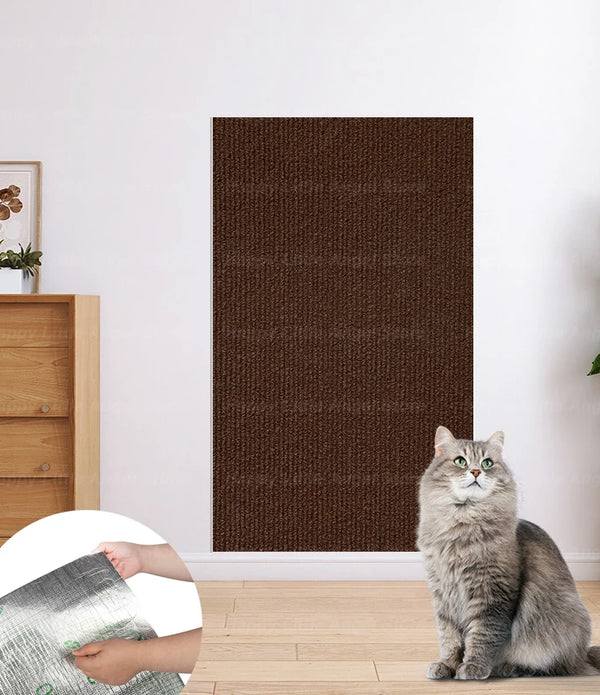 Cat Scratch Protector with Selfadhesive Freeform Cutting Carpet Mat Cat Scratch Protection Furniture Pet Training Sofa Protector
