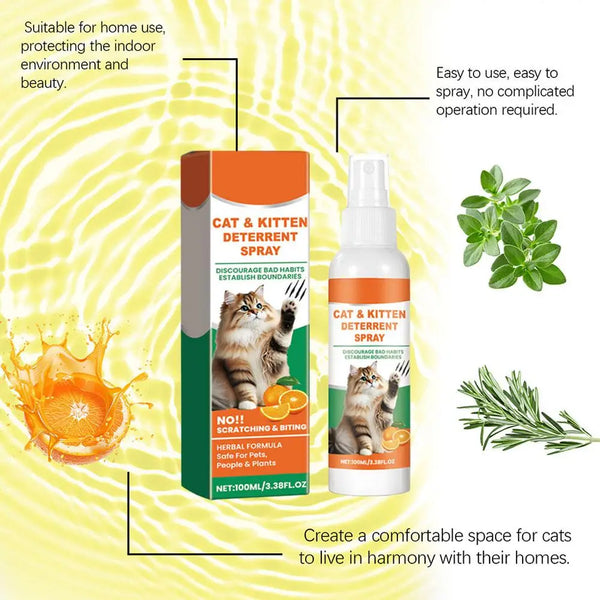 100ML NEW Cat Repellent Spray Keep Pets Away From Anti-scratching And Anti-chewing Household Spray Pet Accessories