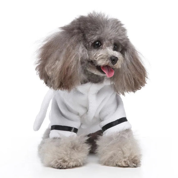 Pet Dog Bathrobe Dog Pajamas Sleeping Clothes Soft Pet Bath Drying Towel Clothes for for Puppy Dogs Cats Pet Accessories