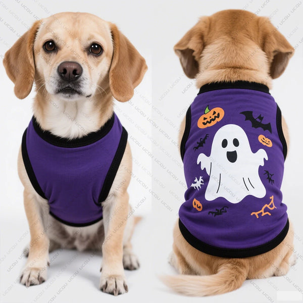 Halloween-Spooky Sweater Pet Attire  Cute Quick-drying Fabric
