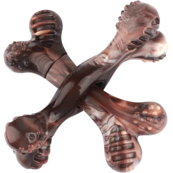 Chew Toy For Aggressive Dogs, Virtually Indestructible Nylon Bones, Tough Teeth Cleaning Toy For Small, Medium Or Large Dogs
