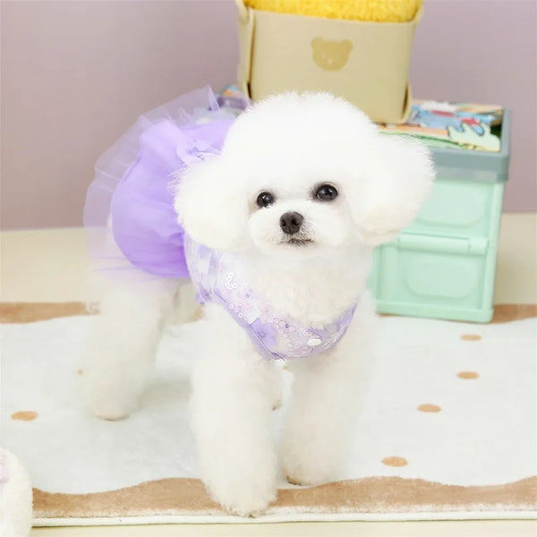 Sweet Summer Pet Princess Clothing Dog Dress for Dogs Skirt Wedding York Chihuahua Poodle for Dogs Skirts Cat Apparel