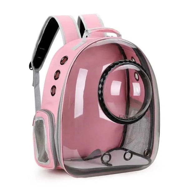 Portable Pet Backpack for Outdoor Use for  Small Cats Space or Small Dogs Breathable and Transparent